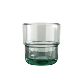 PUCHIKA 透明口杯 矮款 浅绿色